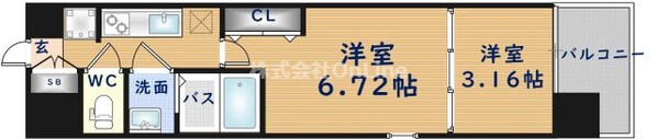 スプランディッド荒本駅前DUEの物件間取画像